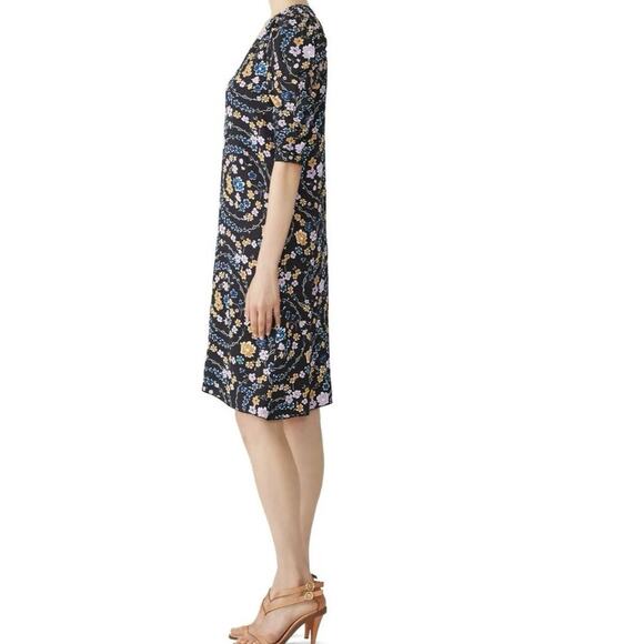SEE BY CHLOE Floral Ribbon Print Summer V-Neck Dress - Picture 6 of 16